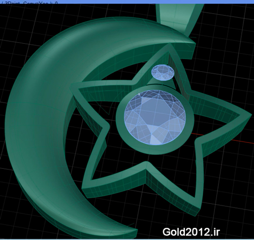 آموزش نرم افزار ماتریکس طراحی مدل مدال طرح ستاره و ماه 
