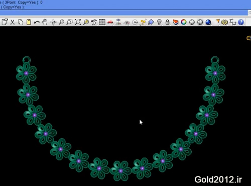 آموزش نرم افزار ماتریکس طراحی مدل گردنی طرح اسلیمی شش ضلعی 