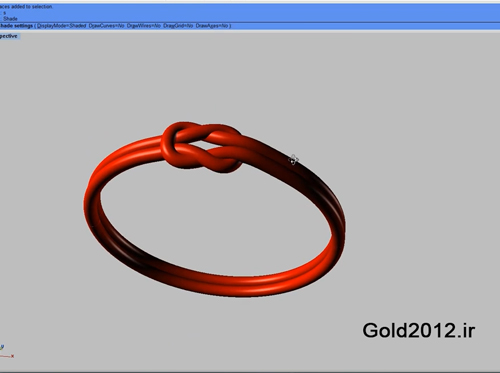 طراحی حلقه با فرم برجسته برآمده با نرم افزار ماتریکس