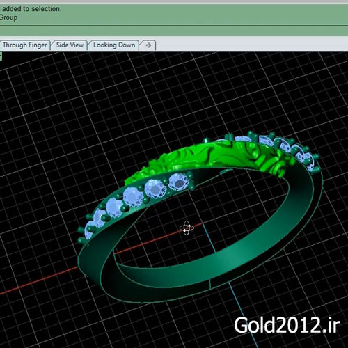 آموزش ماتریکس طراحی مدل طلا جواهر در نرم افزار ماتریکس سبک شیار 