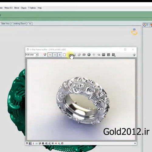آموزش ماتریکس طراحی مدل طلا جواهر در نرم افزار ماتریکس پترن