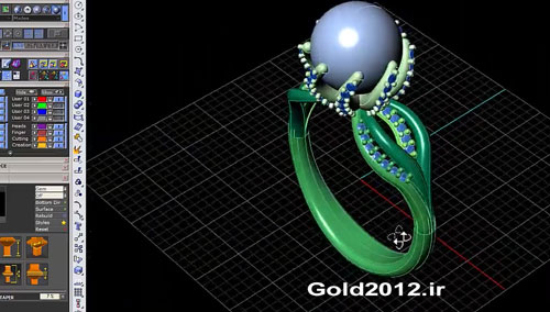 آموزش طراحی انگشتر مروارید در نرم افزار Matrix 9