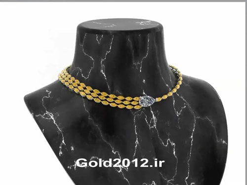 اموزش ماتریکس 9 طراحی گردنبند چوکر طلا با نگین اشکی