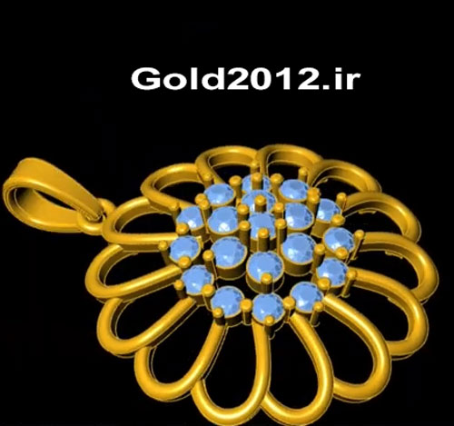 اموزش ماتریکس 9 طراحی آویز طلا با فریم چرخشی
